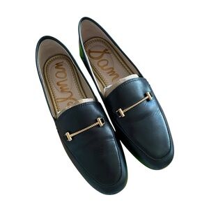SAM EDELMAN Lior Black Leather Loafer. Size 5.5